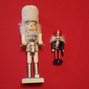Silver and Red Nutcracker Figures